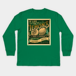 If Life gives you Lemons vintage posters Kids Long Sleeve T-Shirt